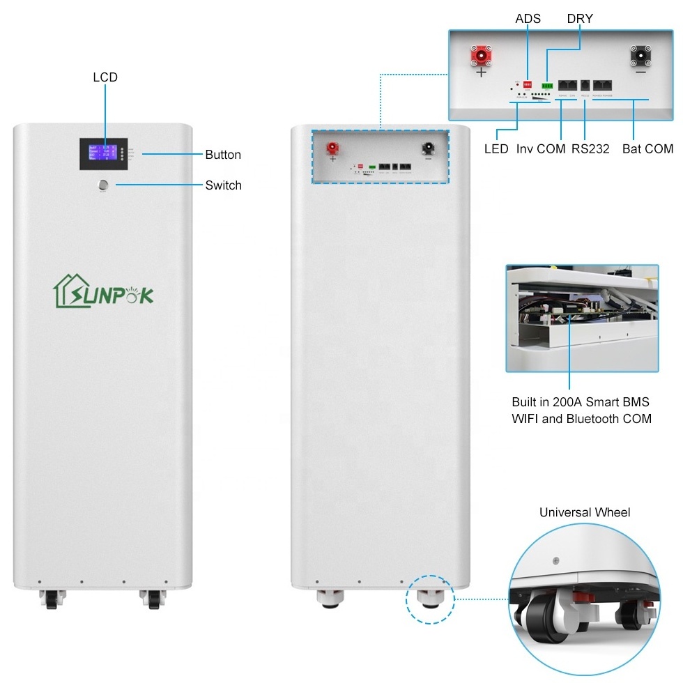 48v 300ah 400ah lifepo4 battery eu stock 10kwh 15kwh 20kwh lifepo4 battery solar for hybrid inverter system