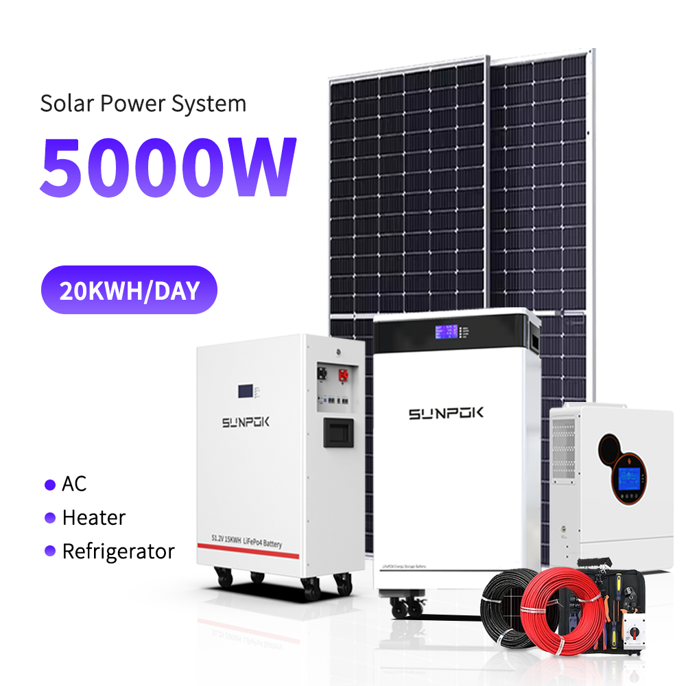 Cheap price list 1000W 1KW hybrid solar power system 12v 24v solar panel 12 24 volt system for home solar lighting system