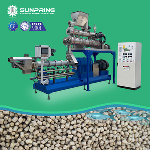 SUNPRING sinking shrimp feed extruder extruder machine for floating fish feeds shrinking fish feed twin screw extruder