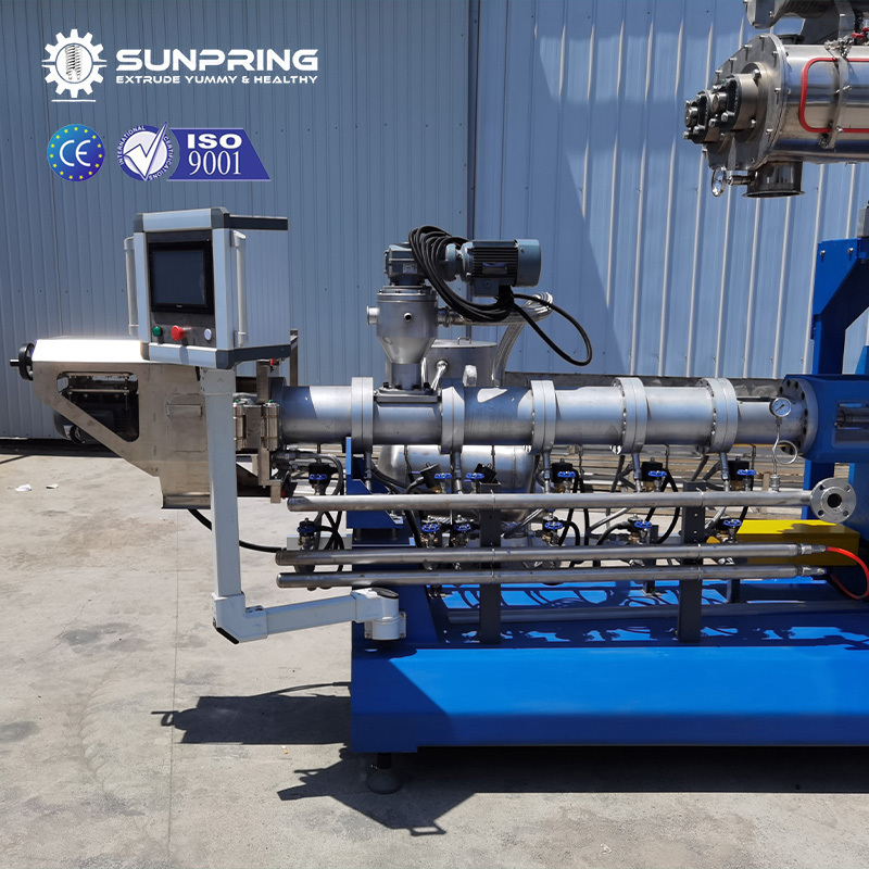 SUNPRING sinking shrimp feed extruder extruder machine for floating fish feeds shrinking fish feed twin screw extruder