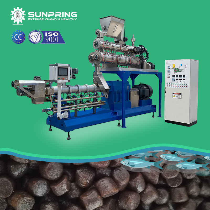 SunPring fish sinking food machine fish food manufacturing line fish food machine price