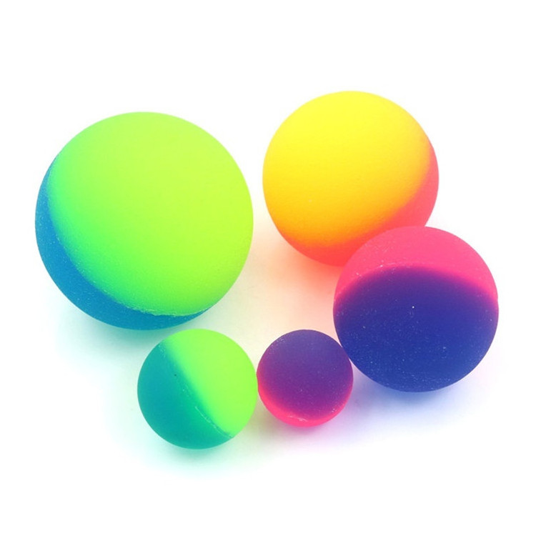 Moonlight High Bounce Ball Elastic Juggling Jumping Balls Bouncing Ball Outdoor Toys Play fun