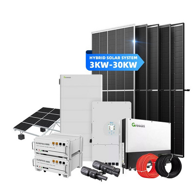 Home Solar Kit 5kw 10kw 15kw 20kw 30kw on grid solar panels system complete 50kw 1mw hybrid solar system for commercial use