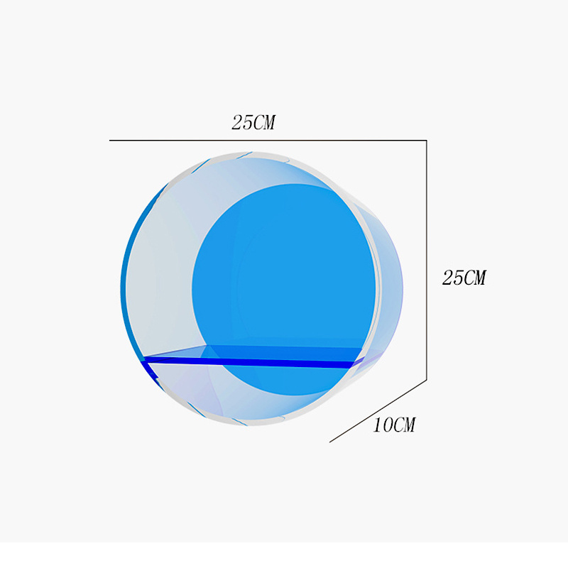 Acrylic round display cabinet shoe rack wall hanging on the wall shelf handicraft display case