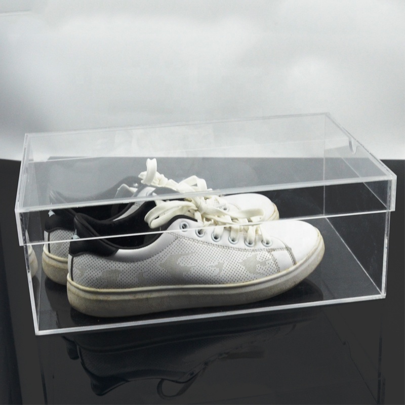 Wholesale Custom Clear Acrylic Shoe Display Box for Display and Storage