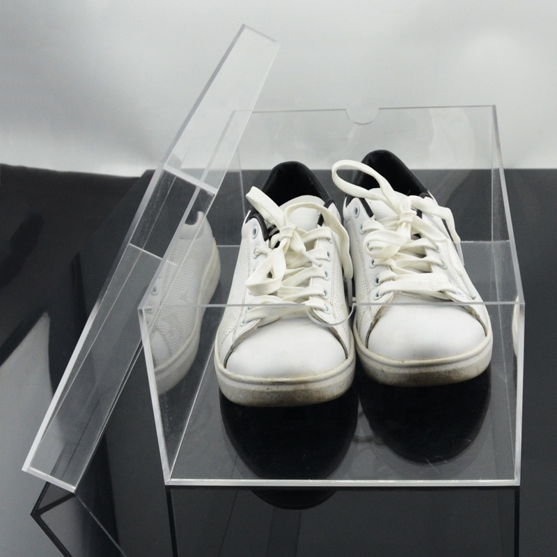 Wholesale Custom Clear Acrylic Shoe Display Box for Display and Storage