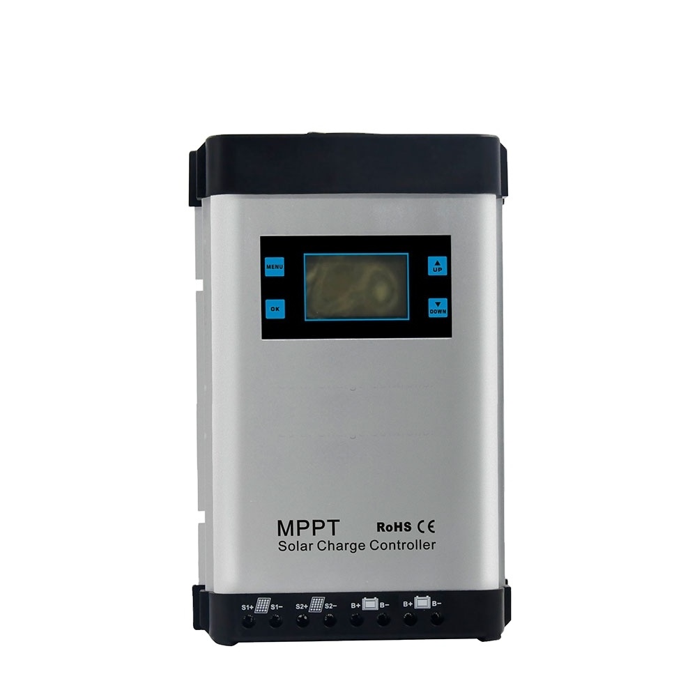 CARSPA 12v/24v/48v mppt solar controller,mppt solar voltage regulator with lcd/led display mppt solar charge controller 80a