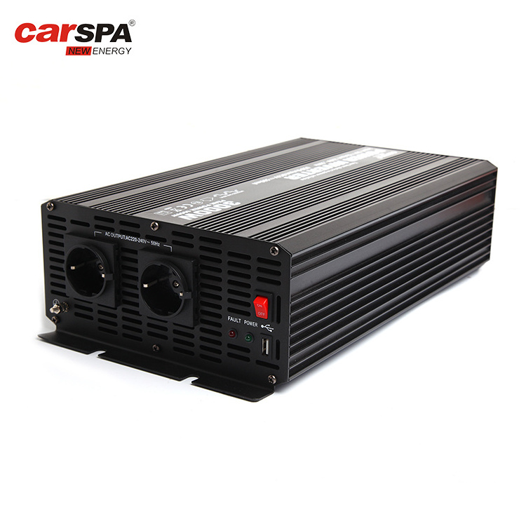 3000W Modified Sine Wave DC 12V 24V 48V TO AC 110V 220V 230V Power Inverter With USB Port With Remote Control