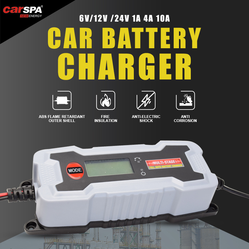 DC Hot Sale High Quality Rechargeable Battery Charger 6v 12v 10a Intelligent Battery Charger