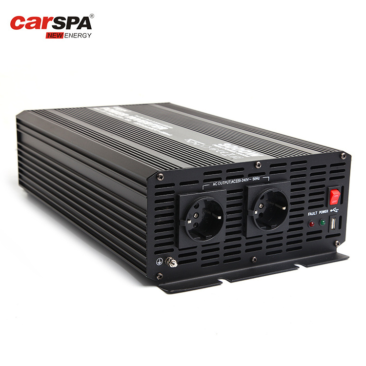 3000W Modified Sine Wave DC 12V 24V 48V TO AC 110V 220V 230V Power Inverter With USB Port With Remote Control