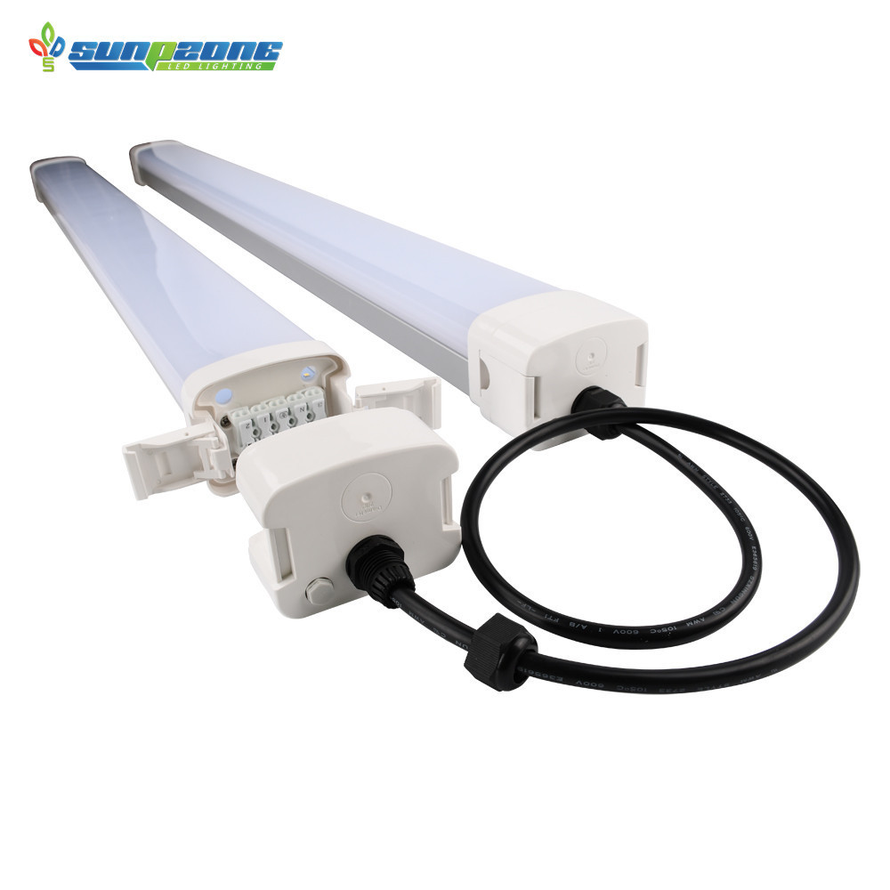 Industrial 1800mm Water Proof Linear Batten Fixtures 80w IP65 Sensor LED Triproof Batten Light