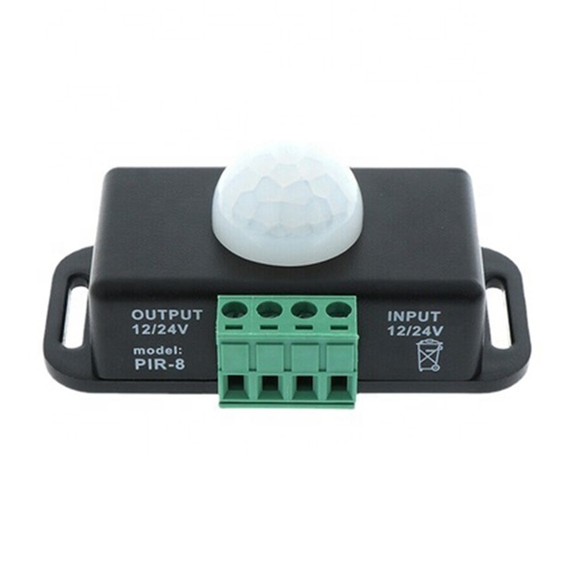 Infrared human body sensing switch 12 ~ 24V adjustable embedded PIR probe