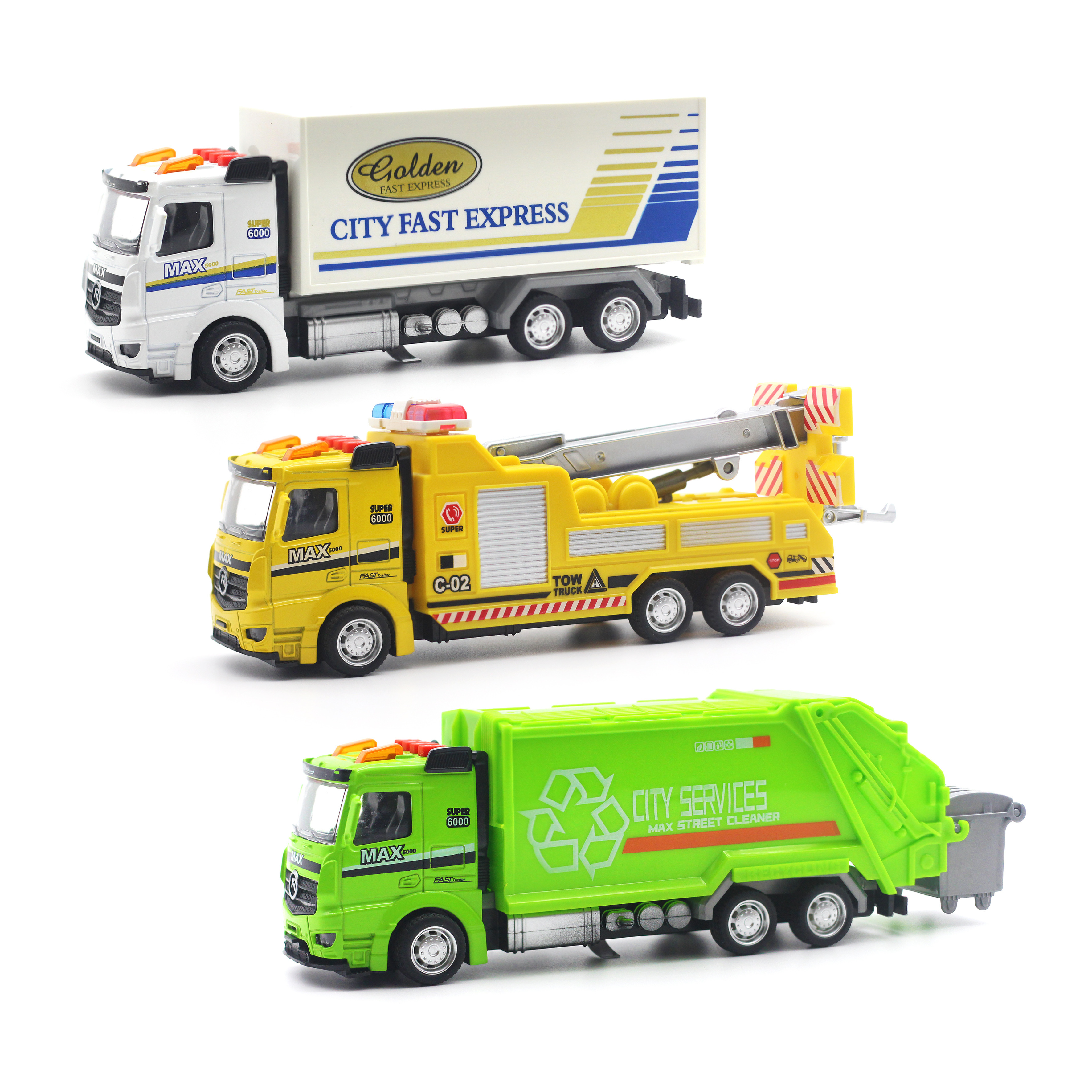 Factory Wholesale 1:43 Alloy Educational Toy Car Die-Cast Pullback Music Truck Wholesale Toy Cars Truck For Boys Car