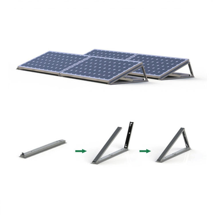 Solar Panel Ground Mount Rack Kit With Windshield Ballast Ground Mount Solar Ground Mount Solar Ballasted