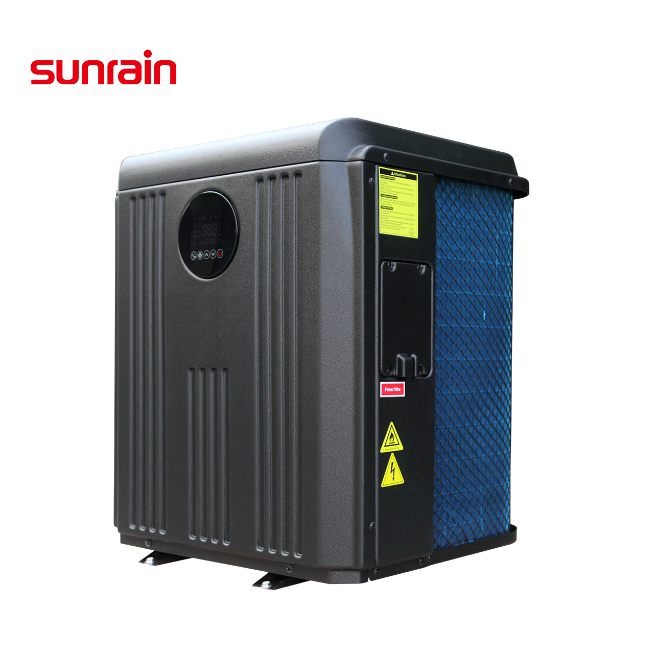 Sunrain Manufacturer Wifi Control R32 Refrigerant Top Air Series DC Full Inverter Swimming Pool Heat Pumps for Heating Cooling