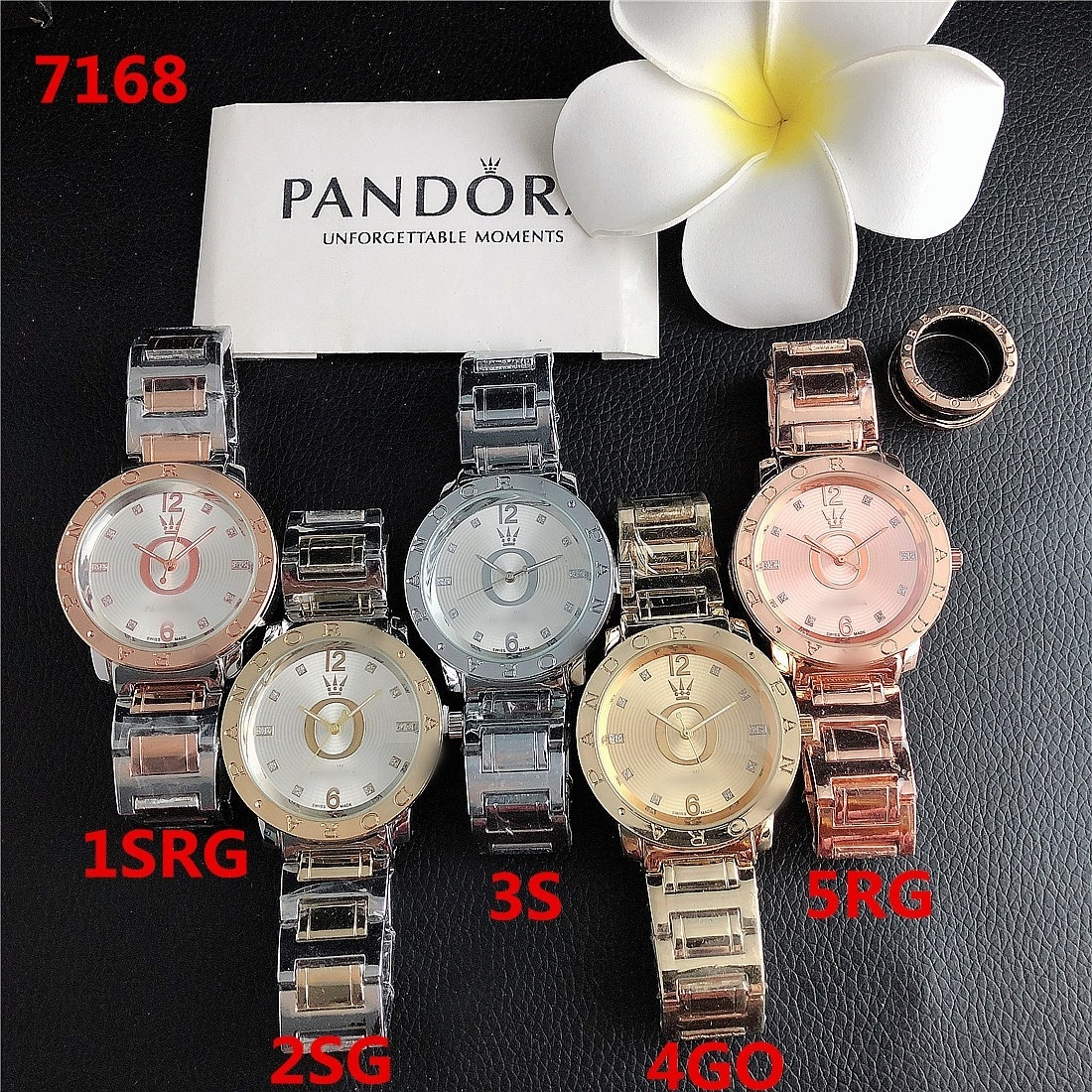 Luxury Pandor Stainless Steel Female Wrist Watch Reloj Mujer Large Dial Ladies Quartz Watches for Women Couple