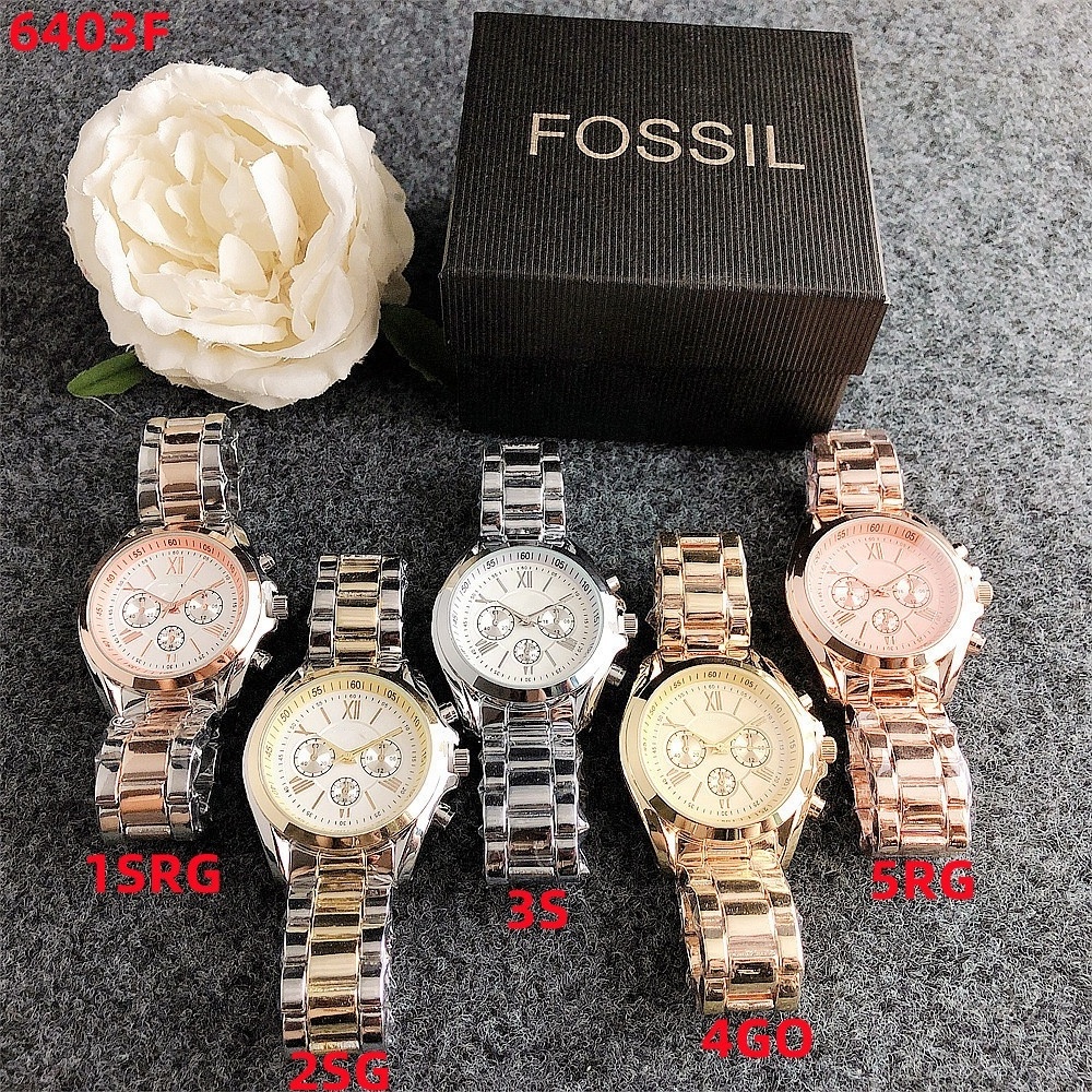 2024 Fossi Brand Luxury Relojes de mujer Three Needle Scale Ladies Women Men Quartz Watch for Couple