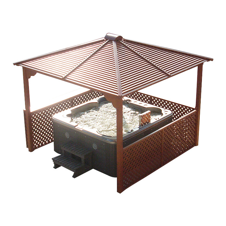 Fashional design outdoor Gazebo with steps, bar counter