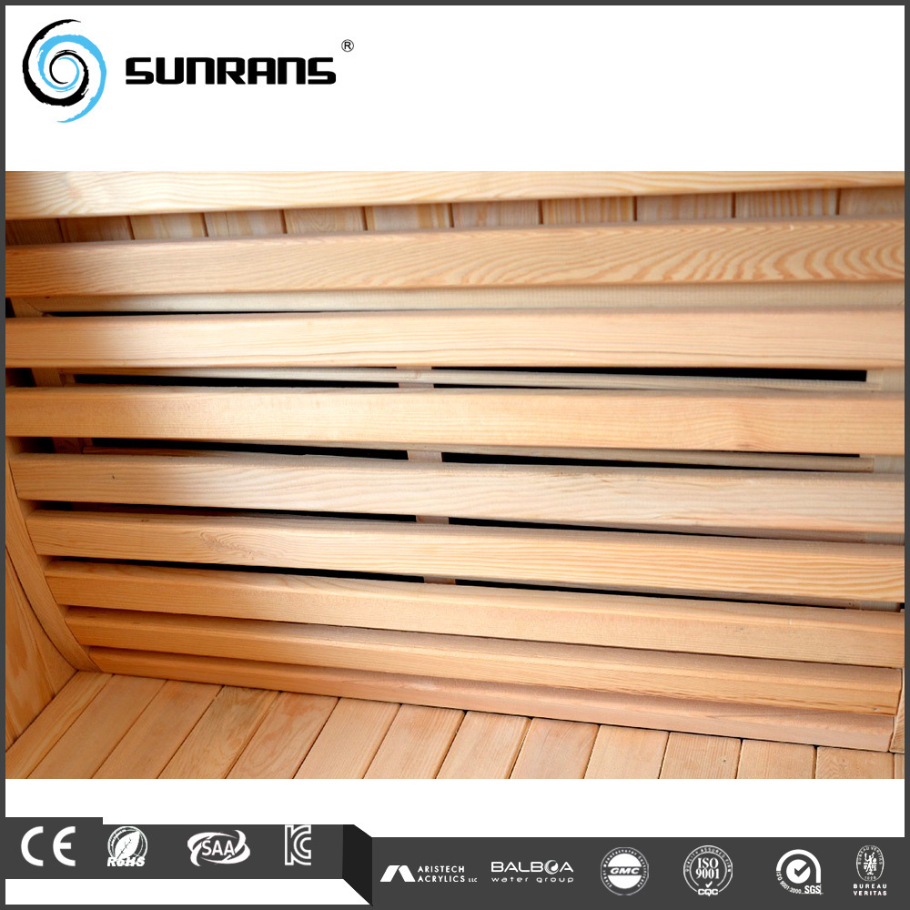 Half Body Far Infrared Sauna Room Kit Portable Vibro Sauna Solid Wood 1 Person Dry Steam Prefabricated Sauna Rooms