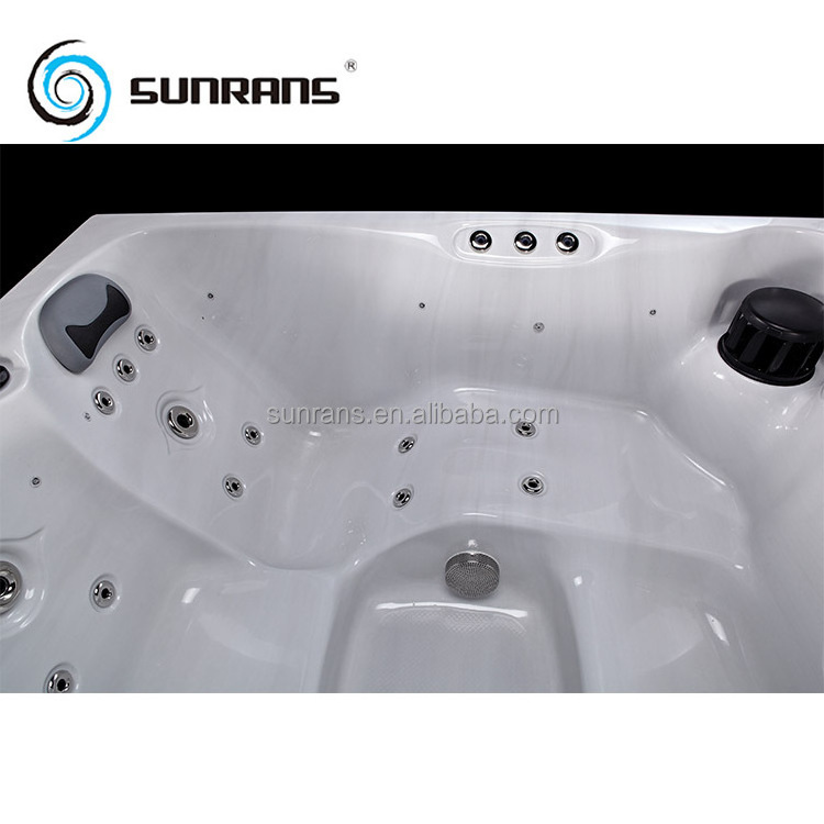 Indoor Mini Home Luxury Brand New Weather-Resistant Whirlpool Bathtub For Hotel Bathroom Spa Hot Tub 16pcs Jets For 3 Person