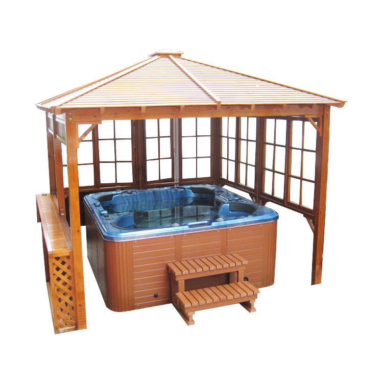 Hot sale wooden gazebo SR893, cheap wooden gazebos for sale