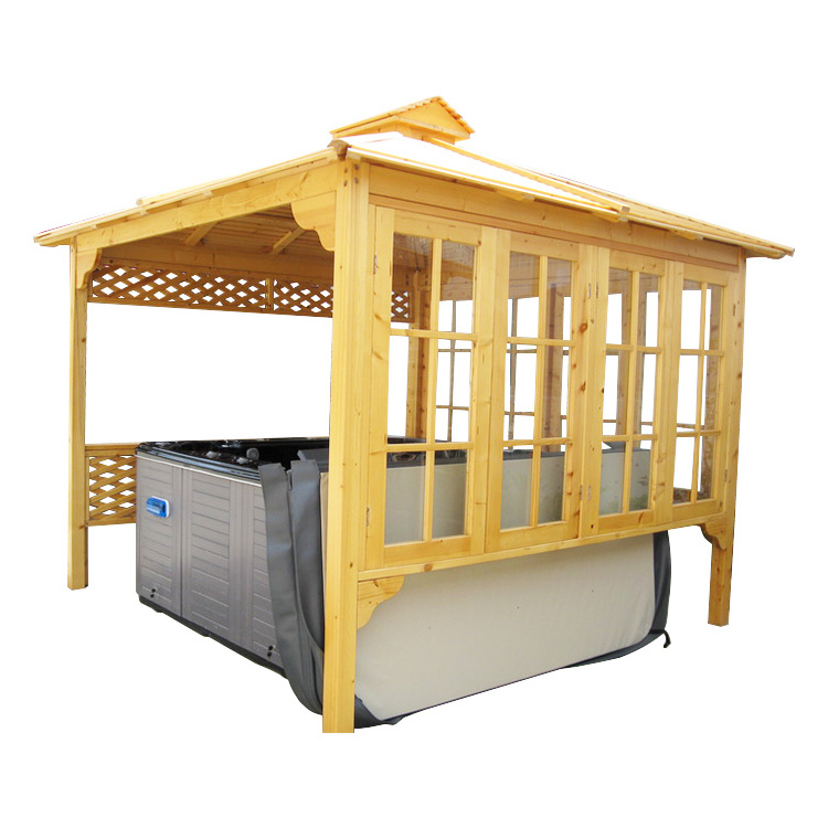 Hot sale wooden gazebo SR893, cheap wooden gazebos for sale