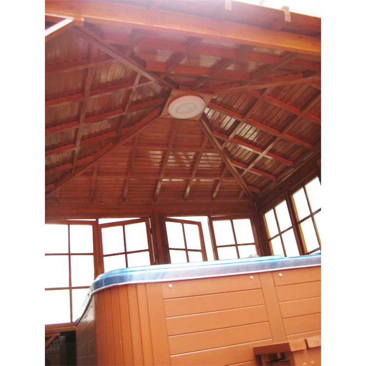 High Quality Luxury Wooden Garden Hot Tub Gazebo Outdoor For Spa Canopy Waterproof Pergola