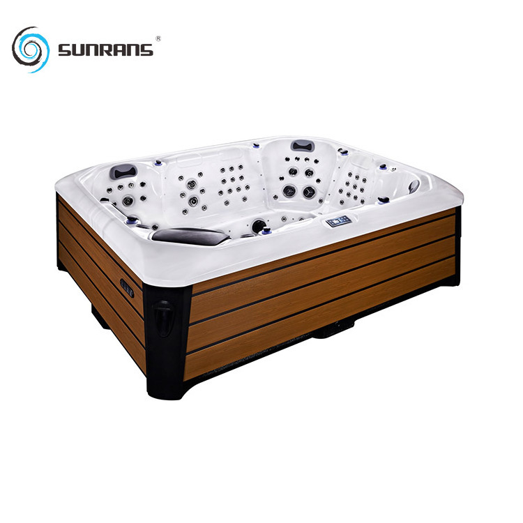 Sunrans Whirlpool Spa Massage Bathtub Luxury Balboa Hot Tub Outdoor Hydropool Aqua Sport Swim Spa For 8 Person Use