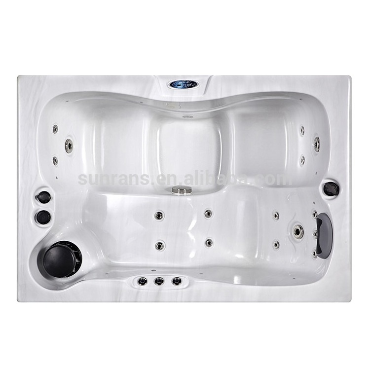 Indoor Mini Home Luxury Brand New Weather-Resistant Whirlpool Bathtub For Hotel Bathroom Spa Hot Tub 16pcs Jets For 3 Person