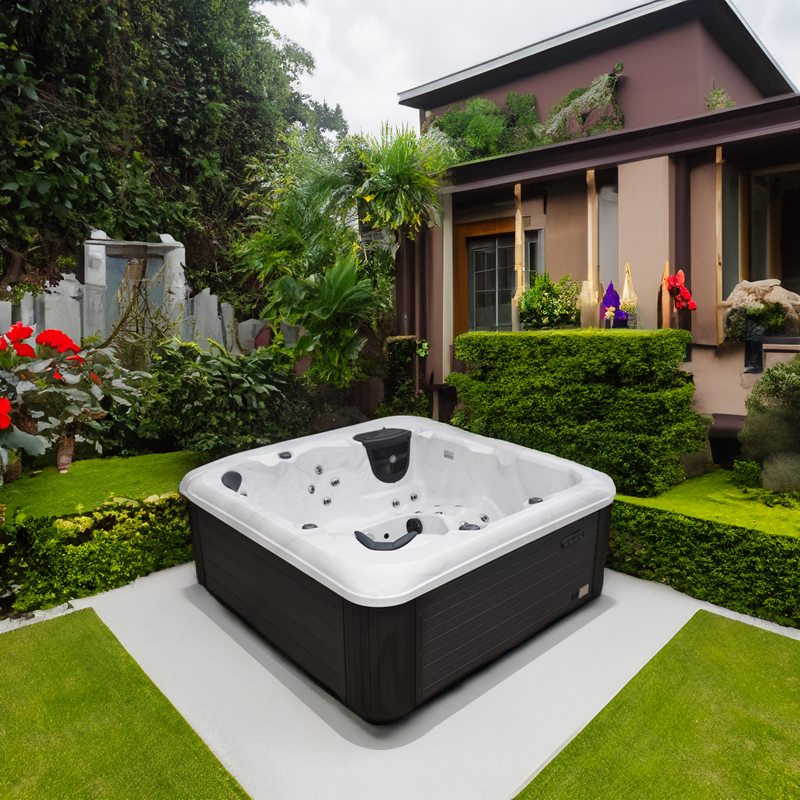 Sunrans Chinese Hot Tub Manufacturers Acrylic Balboa Massage Spa Bathtub Whirlpool Hydro Hot Tub Cover Outdoor For 6 Persons