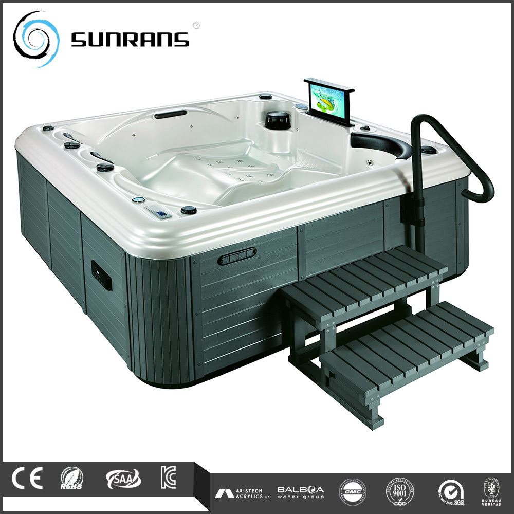 Hot Sale Hottub Outdoor Swim Spa Tubs Outside Hot Tub With TV 5 People Massage Pool Whirlpool Im Freien Wholesale