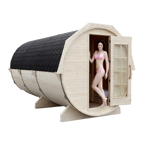 Black Friday Hot Sale In Europe Barrel Steam Sauna Room For 6 Person Sauna