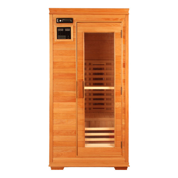 Solid Wood 1 Person Outdoor Infrared Mini Finnish Sauna With Wood Stove Used Sauna For Sale