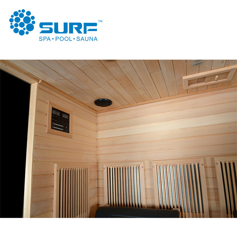 Mini Indoor Sauna Room Far Infrared 2 People Home Steam Sauna Rooms Infrared Ray Body Steam Room With Chairs