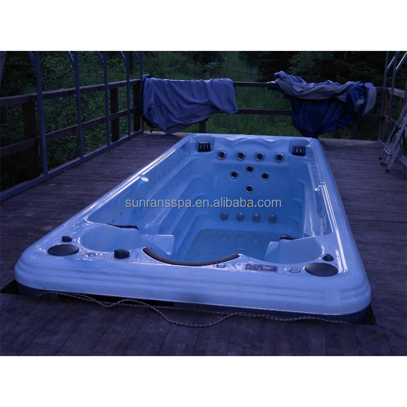 Hot sale Outdoor Spa Swimming Pool 5.9M Acrylic Swim Spa Rectangular Endless Pool