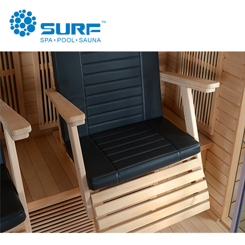 Mini Indoor Sauna Room Far Infrared 2 People Home Steam Sauna Rooms Infrared Ray Body Steam Room With Chairs