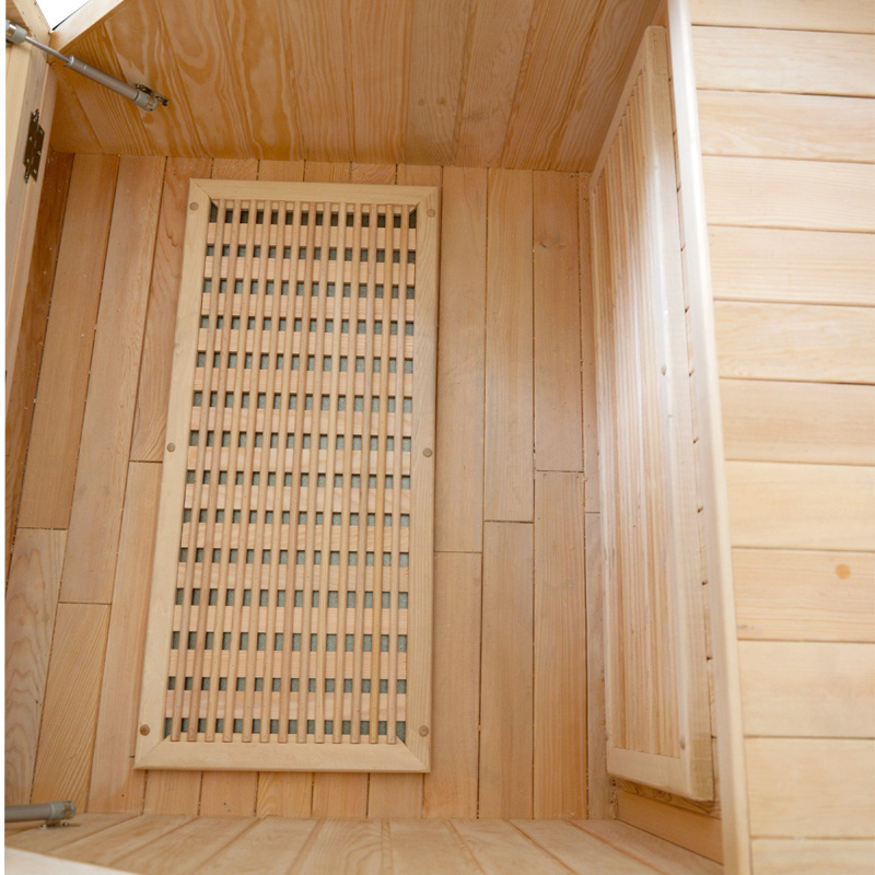 Hot Sale Half Body Sauna Home Use Canadian Hemlock Wood Small Far Infrared Sauna Room