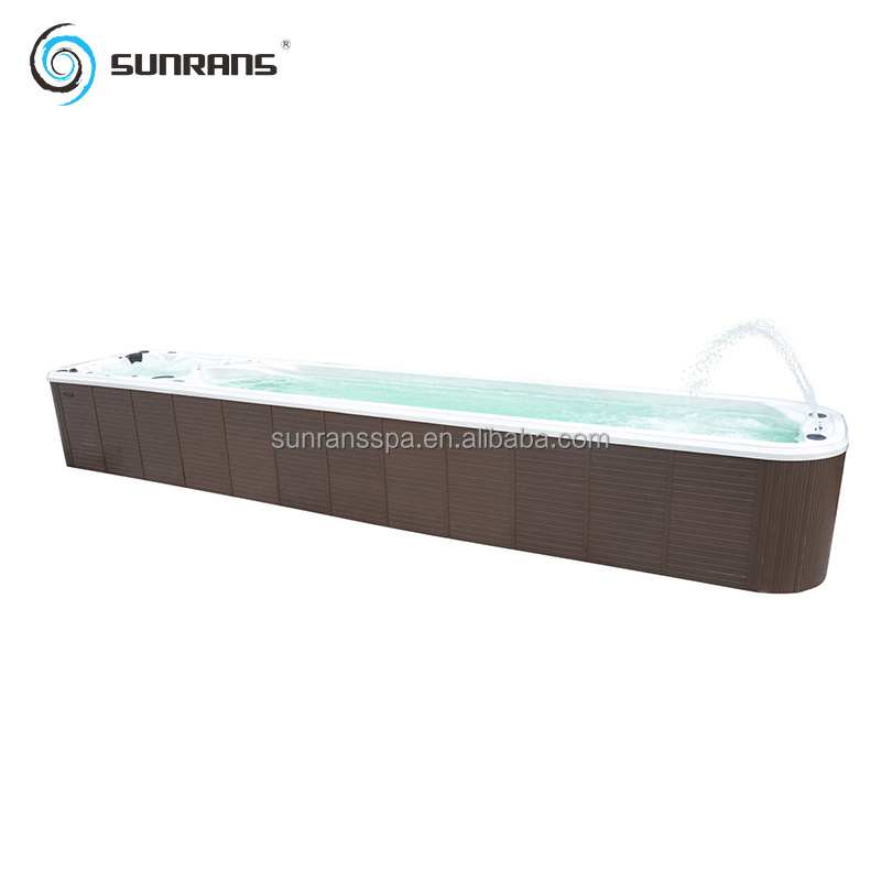 Sunrans Luxury Balboa Swim SPA Outdoor Whirlpool 12 Meters Fiberglass Swimming Pool for Family Used