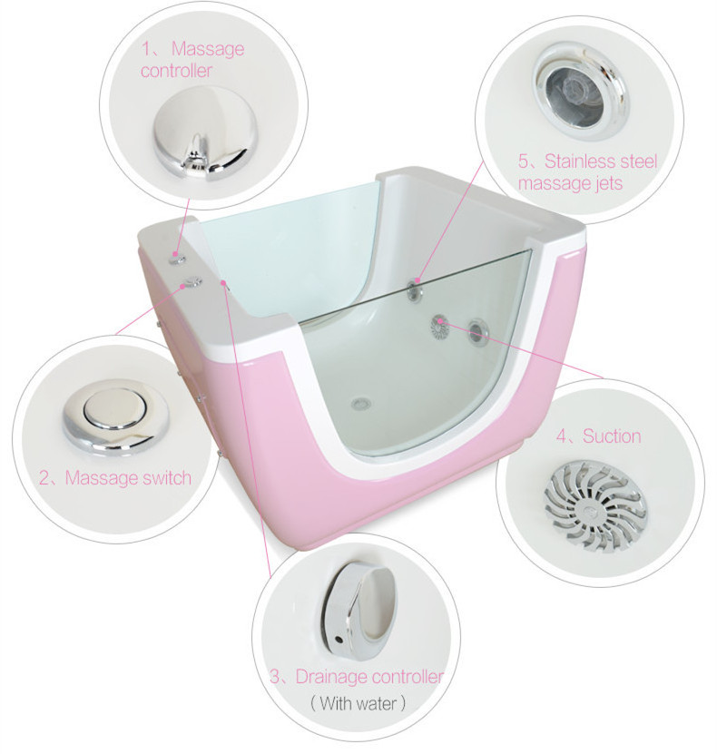 Sunrans Whirlpool Massage Jets Baby spa bath tub