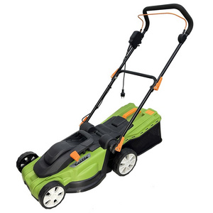 Factory Industrial DIY OEM ODM Electric Grass Cutter Lawn Mower 1600W 380mm Hand Push with 40L Grass Box for grass cutting