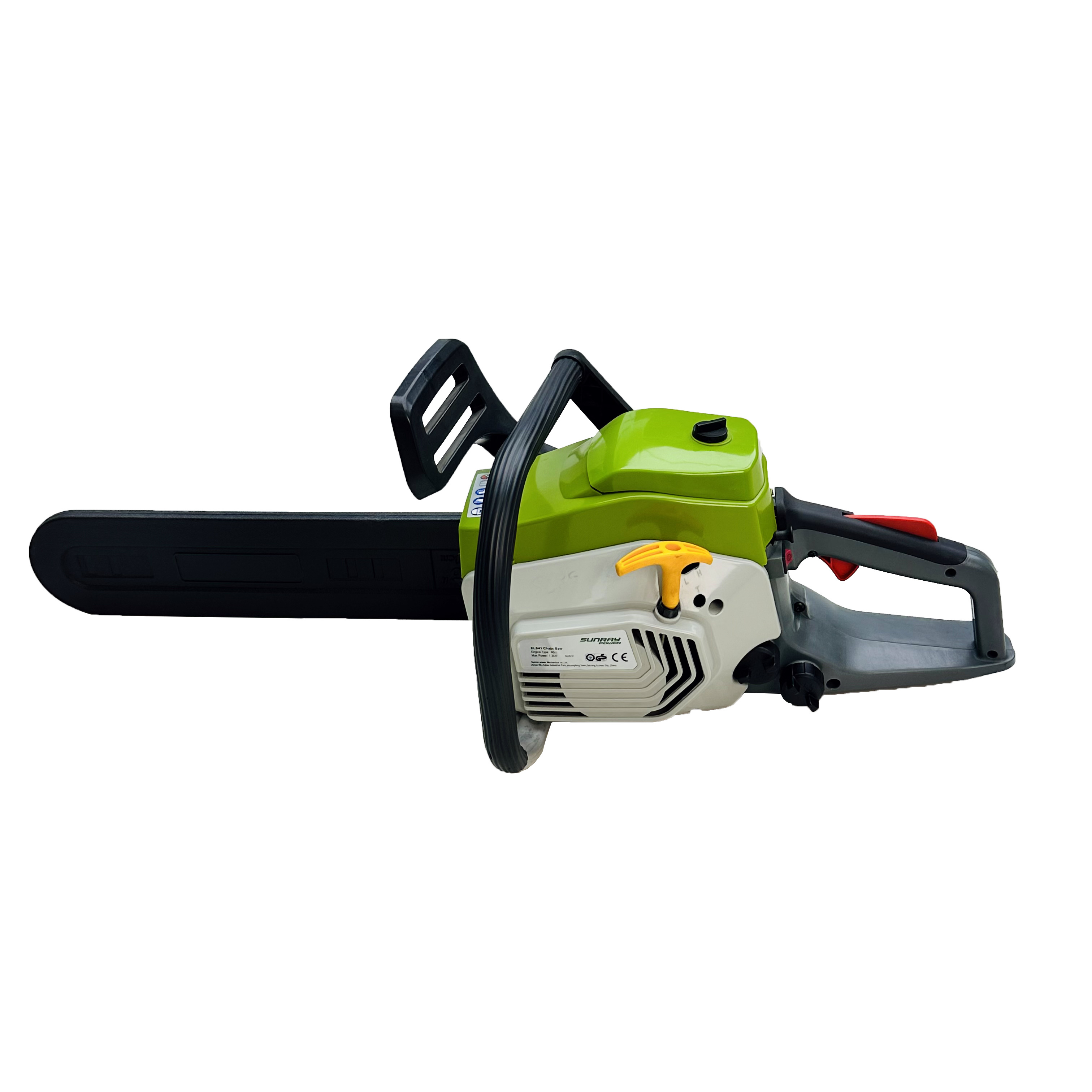 China Manufacture 4 Stroke Wood Tree Cutting Gasoline Chainsaws, Factory Price 58cc Petrol Portable Handle Chain Saws