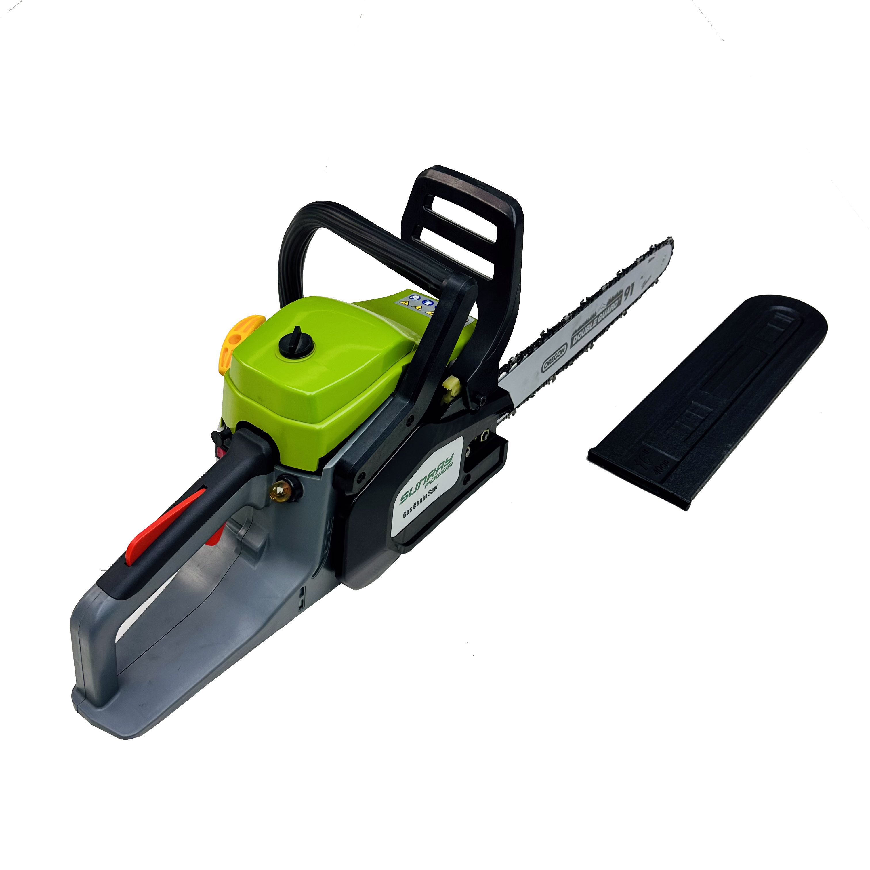 China Manufacture 4 Stroke Wood Tree Cutting Gasoline Chainsaws, Factory Price 58cc Petrol Portable Handle Chain Saws