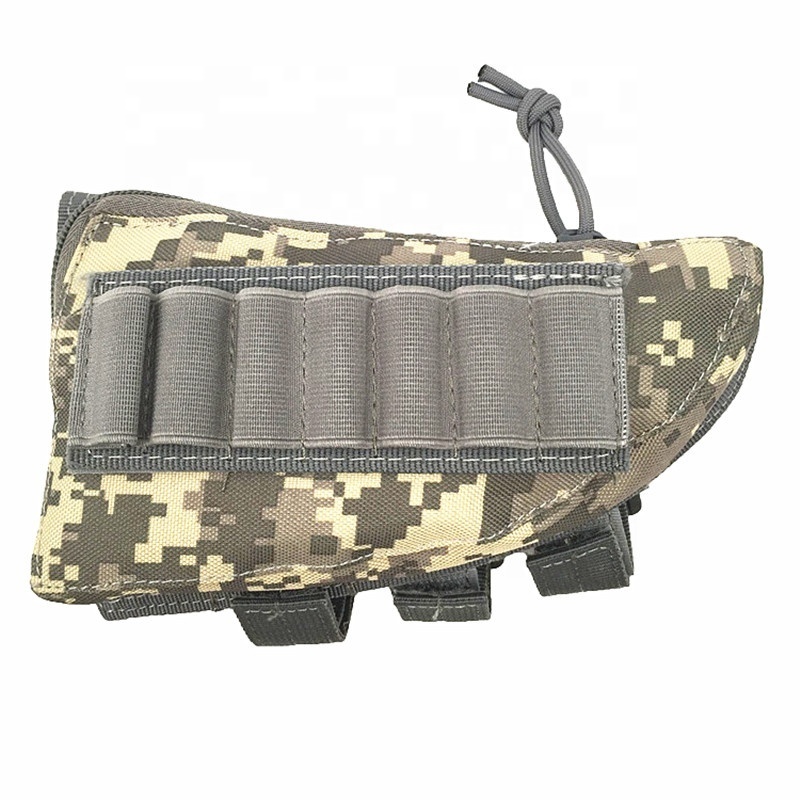 Hunting Pouch 7 Shells Butt Stock Shell Cartridge Holder Ammo Carrier Tactical Pouch