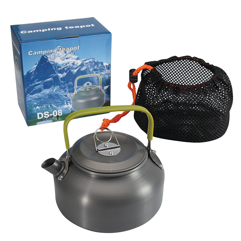 Portable outdoor picnic cooking kettle 0.8L camping teapot hiking camping coffee kettle pot