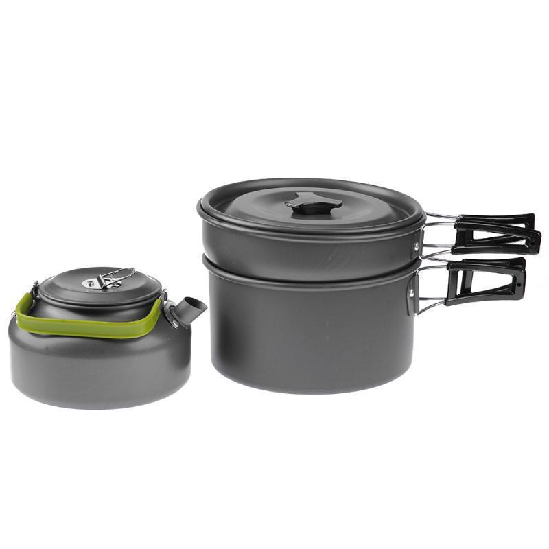 Outdoor cooking set portable foldable camping cookware mess kit