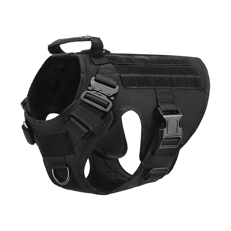 Tactical training dog coat chest strap waterproof nylon working dog vest tactical dog harness camo