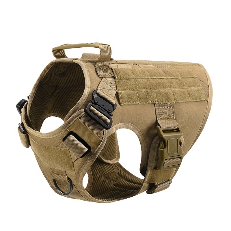 Service Dog Training Accessories No Pull Tactical Dog Harness for Medium Large Big XXL Dog Clothing Comfortable Vest