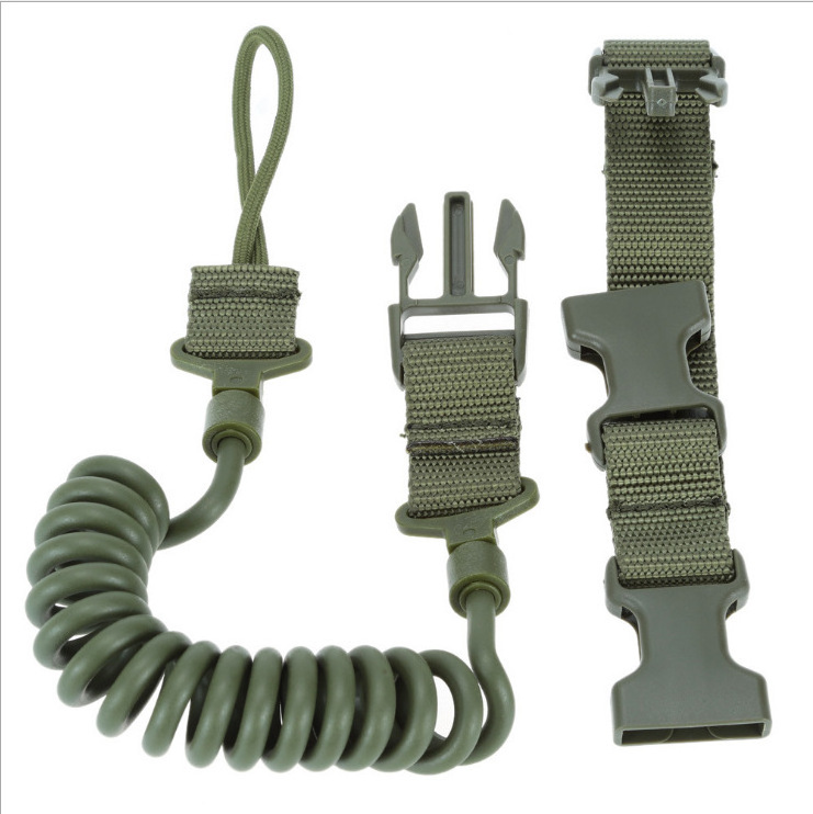 Shooting Hunting Accessories Telescopic Sling Bungee Tactical Secure Lanyard Spring Hand Sling