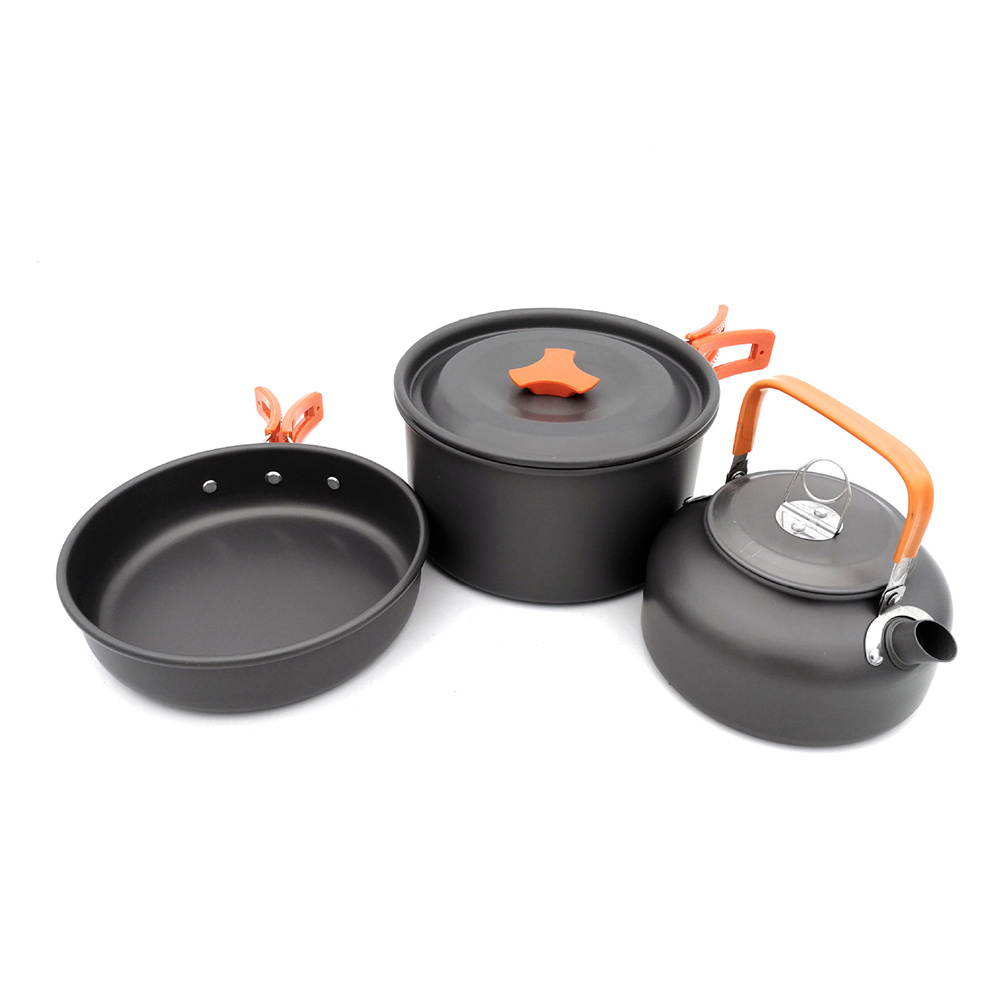 Outdoor cooking set portable foldable camping cookware mess kit