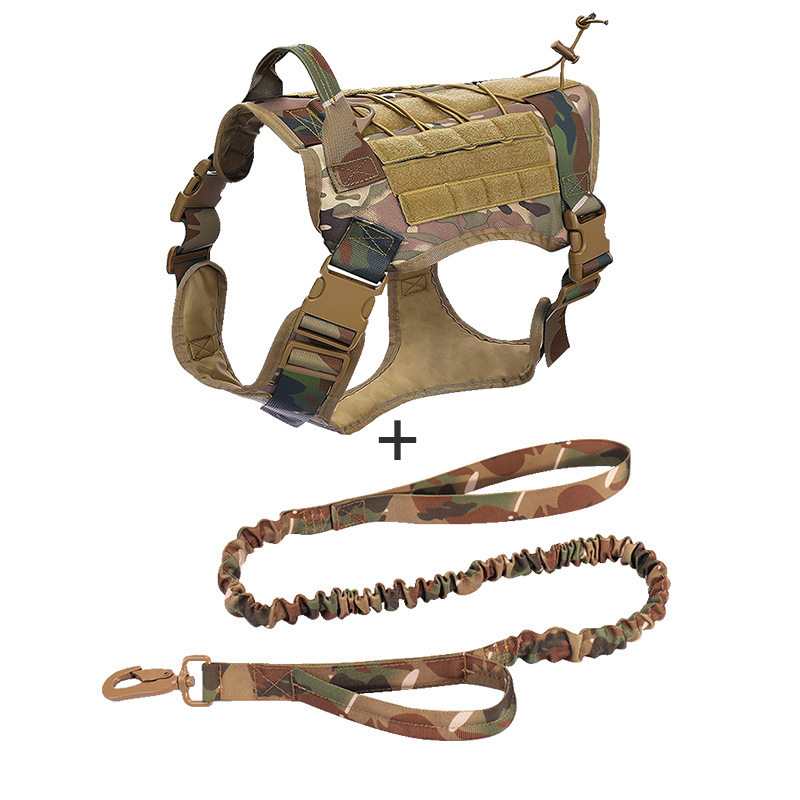 Tactical dog accessories tactical dog harness set large training tactical dog lead and harness